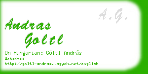andras goltl business card