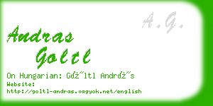 andras goltl business card